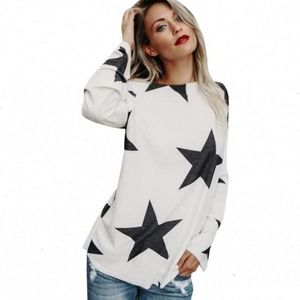 ***SOLD***Woman's star print long sleeve shirt